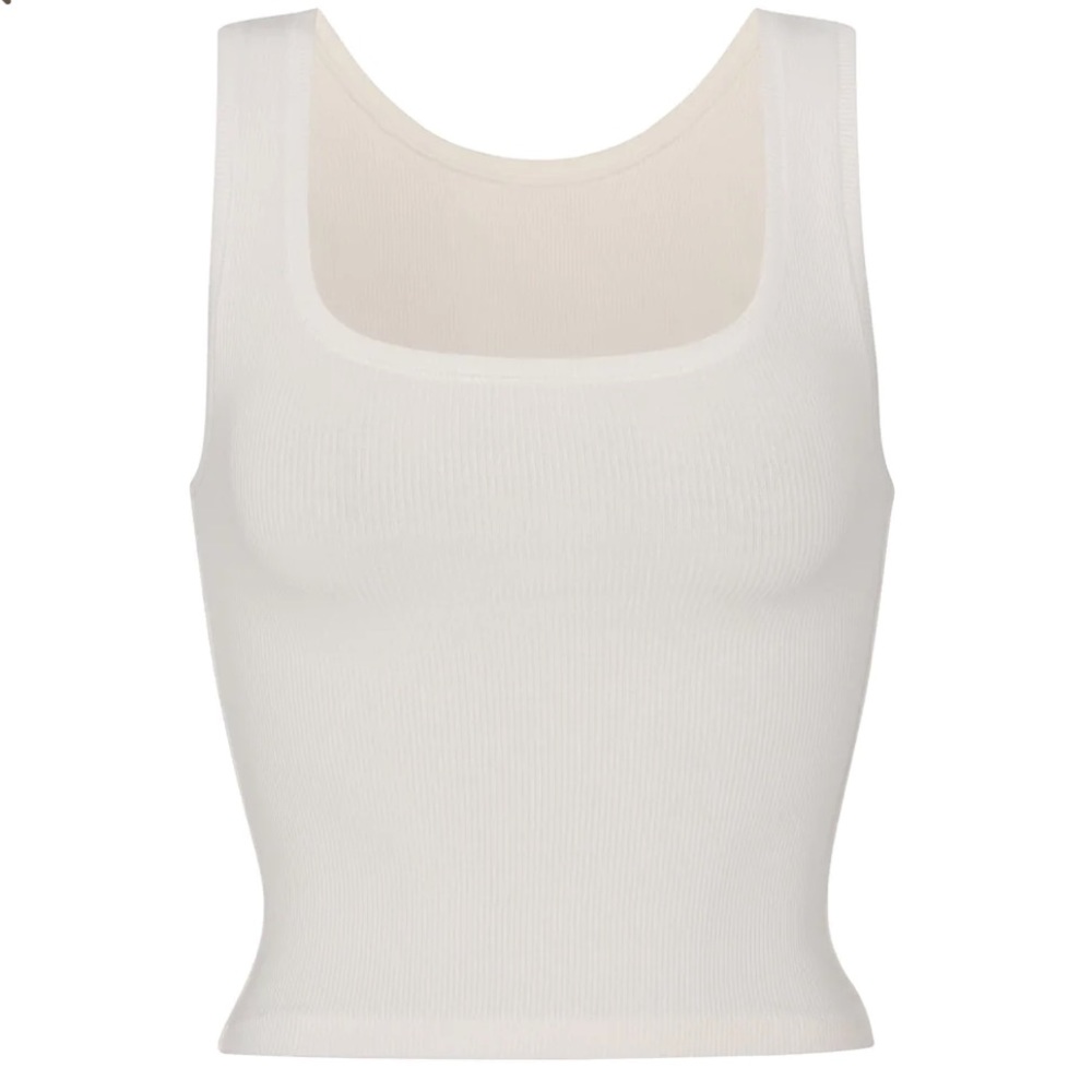 SKIMS Cotton Rib Tank in the shade Marble